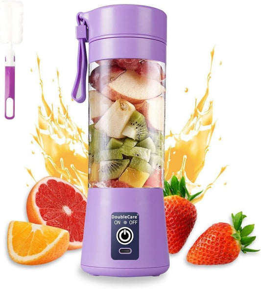 Rechargeable Electric Juicer Blender Purple for Home Use