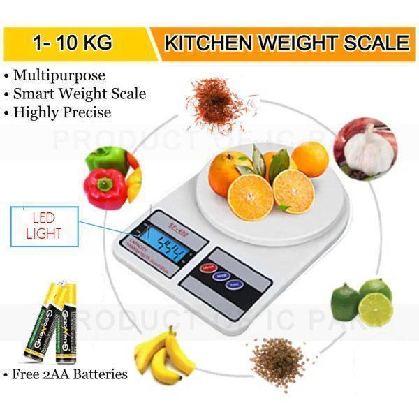 Digital Kitchen Scale SF-400 10kg Stainless Steel