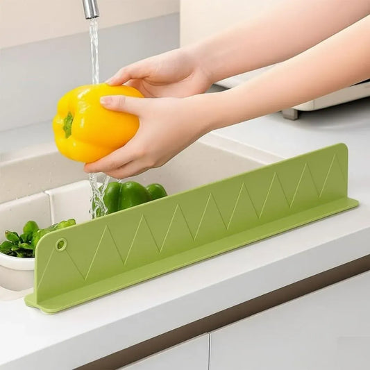 Green Silicone Sink Splash Guard for Kitchen