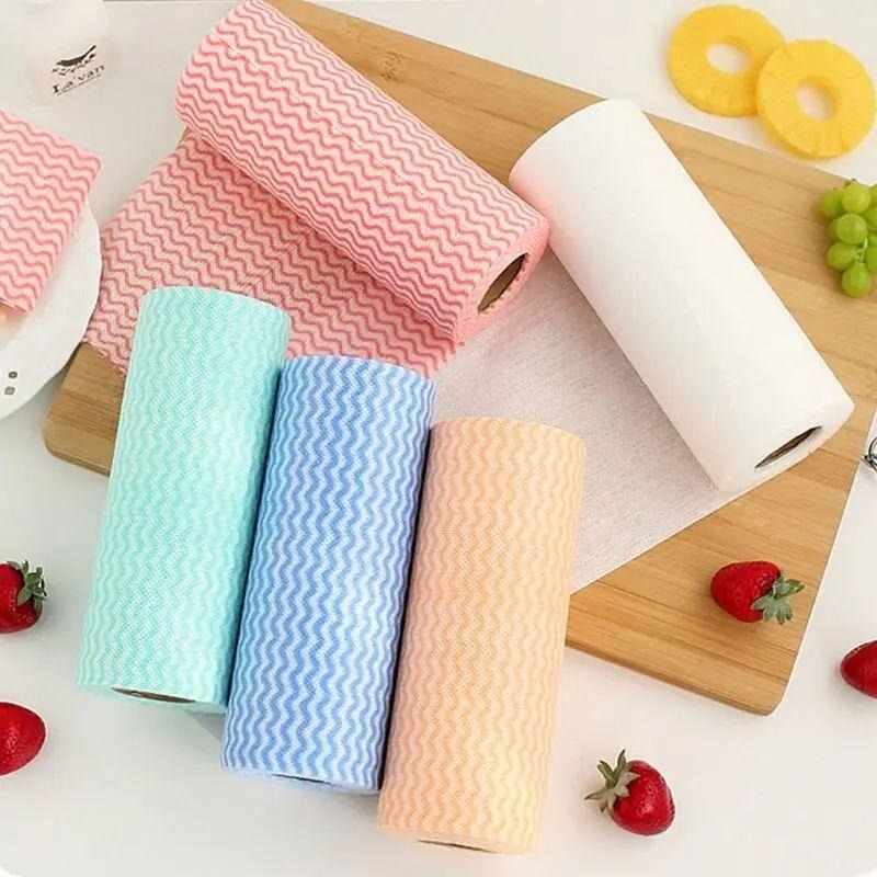 Colorful Non-Woven Tissue Rolls for Kitchen Cleaning