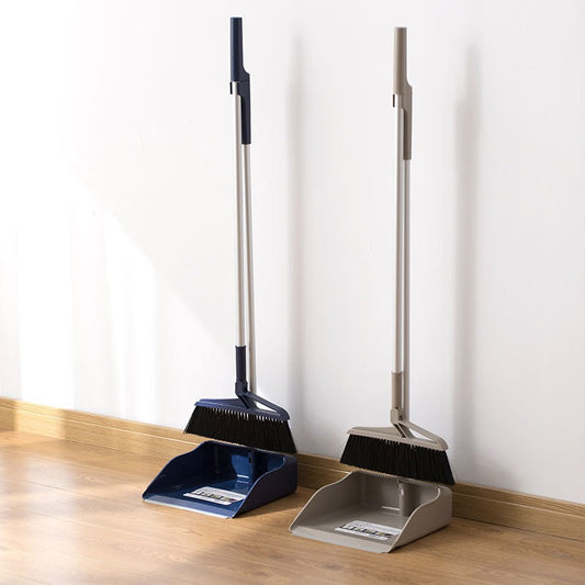Camellia Soft Broom Dustpan Set for Home & Bathroom Cleaning