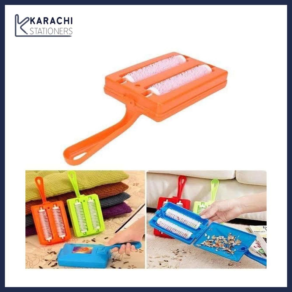 Red Foldable Carpet & Car Cleaning Brush with Storage Box