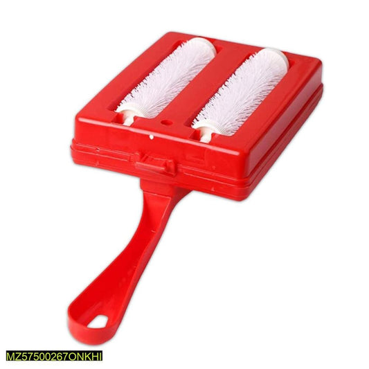 Red Foldable Carpet & Car Cleaning Brush with Storage Box